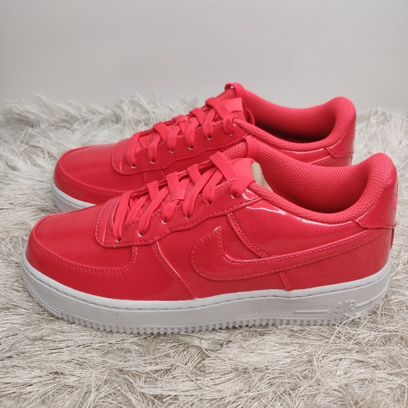 New Nike red/hot pink Air Force Ones - Picture 4 of 5